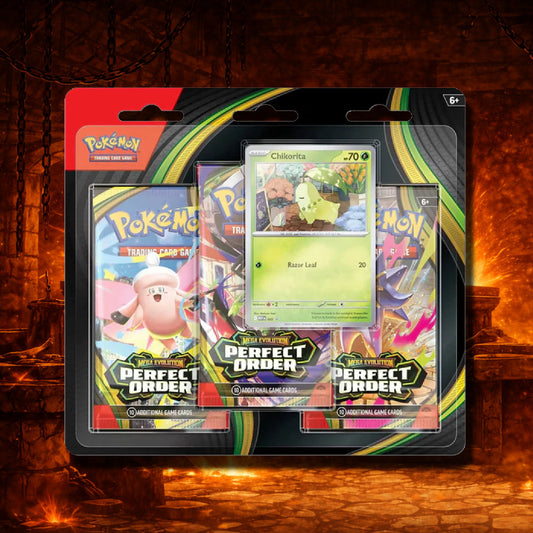 Pokémon TCG: Perfect Order - 3 Pack Blister (Chikorita)